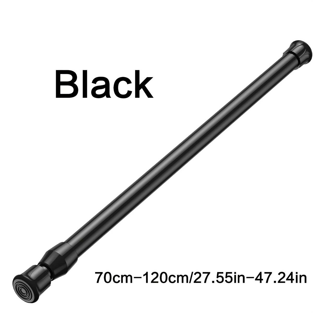 TEMU 2pcs Barres Télescopiques Perçage, Barres de Tension Multifonctionnelles, Barres de Rideau de Douche, Barres à Ressort, Barres à Serviettes,