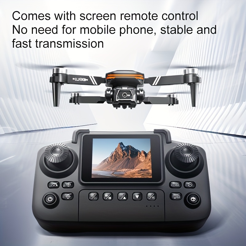 LU80 Dron z Podwójnymi Kamerami, em i Ekranem HD, Optyczne Pozycjonowanie Przepływu, Obrót o 360°, Utrzymanie Wysokości, Lekki i Składany, Łatwy w Transporcie, Idealny dla Początkujących i Młodzieży, Doskonały Prezent Świąteczny, Dron dla Początkujących, Przyjazna Konstrukcja, Wysokiej Jakości Kamera