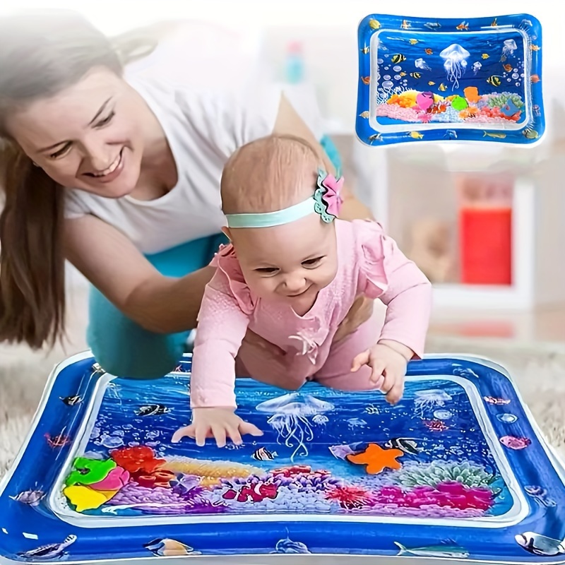 

1pc Inflatable Crawling Mat, Tumbling Water Mat, Game Mat, For Home And Travel Use