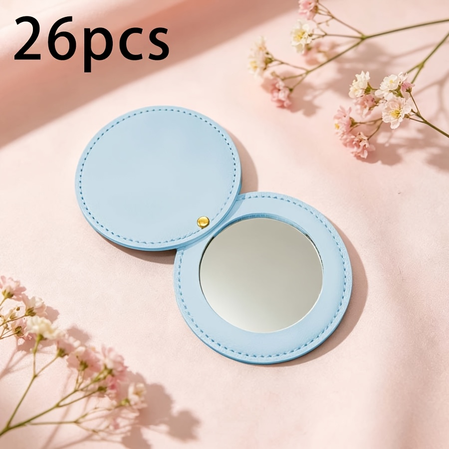 TEMU Espejo de maquillaje verde grabado personalizado, espejo de regalo personalizado para damas de honor, regalo personalizado para para , espejo de