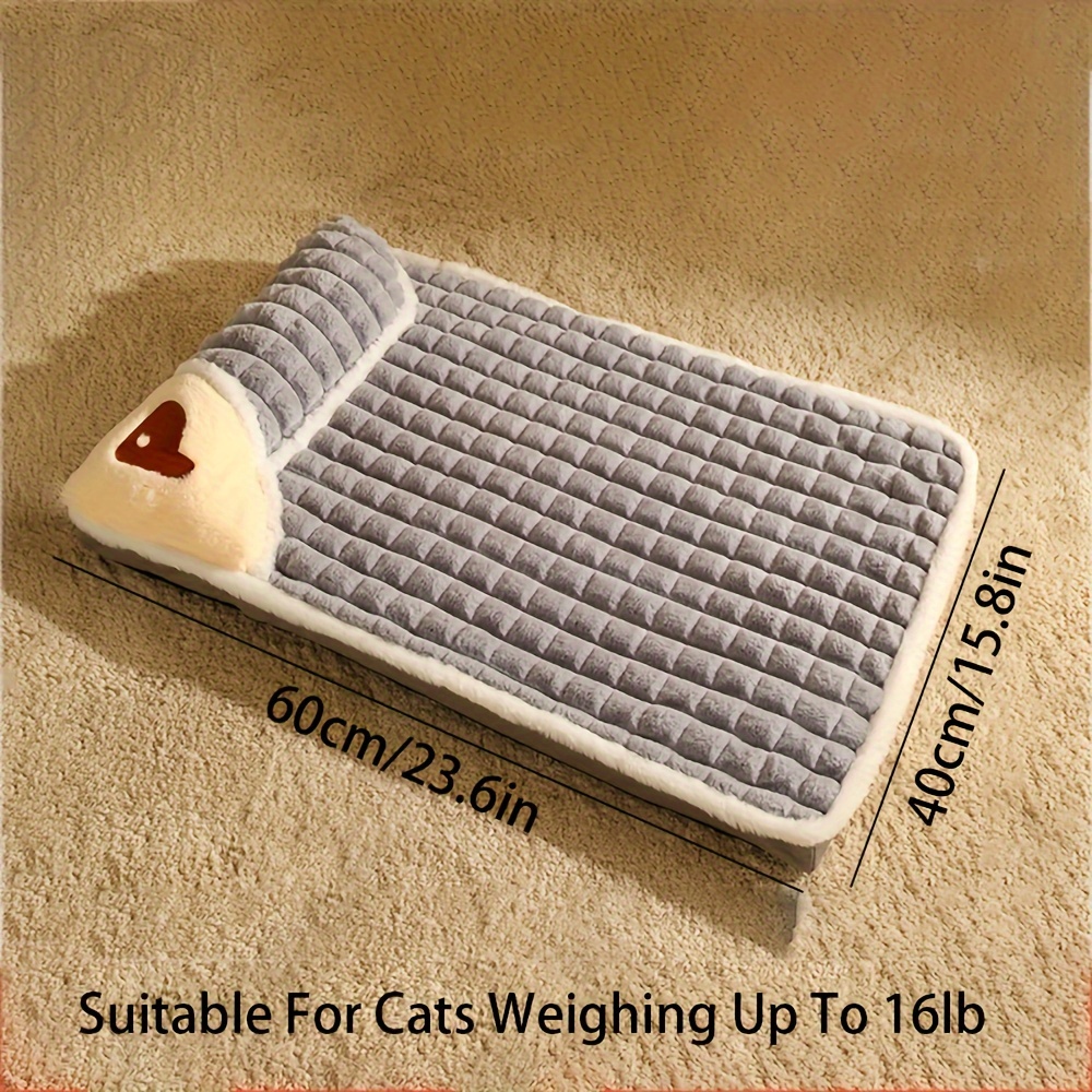 TEMU Comfortable Thickened Cat Bed, Dog Bed, Cat Sleeping Pad, Milk Pad, Detachable And Washable Cat Sofa For Extra To Extra Large