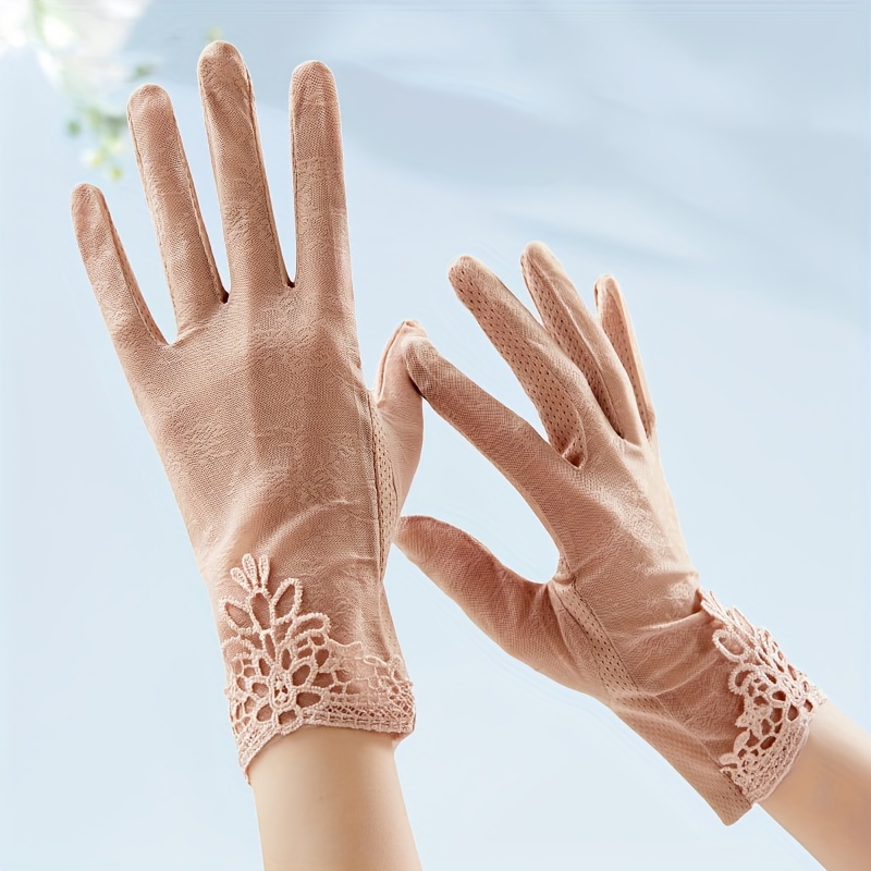 Women's Sun Gloves Summer Thin Breathable Touch Screen - Temu