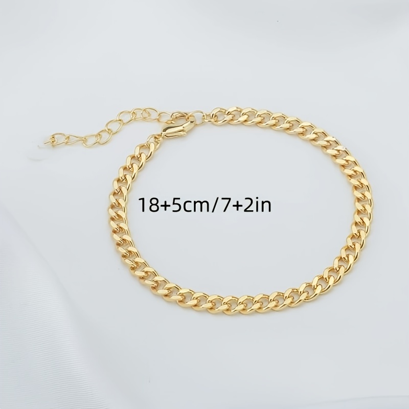 Women's Elegant Golden Stainless Steel Versatile Bracelet
