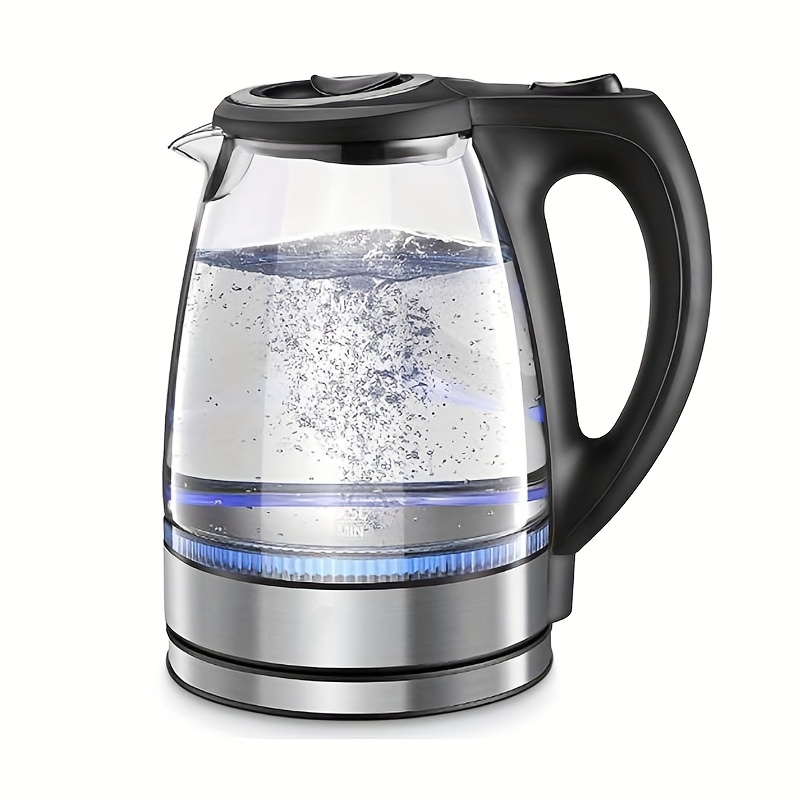 glass electric kettle with automatic   and dry burning protection function kitchen household hot water pot food grade stainless steel large   easy to clean high power instant hot water pot anti dry burning Product details 1