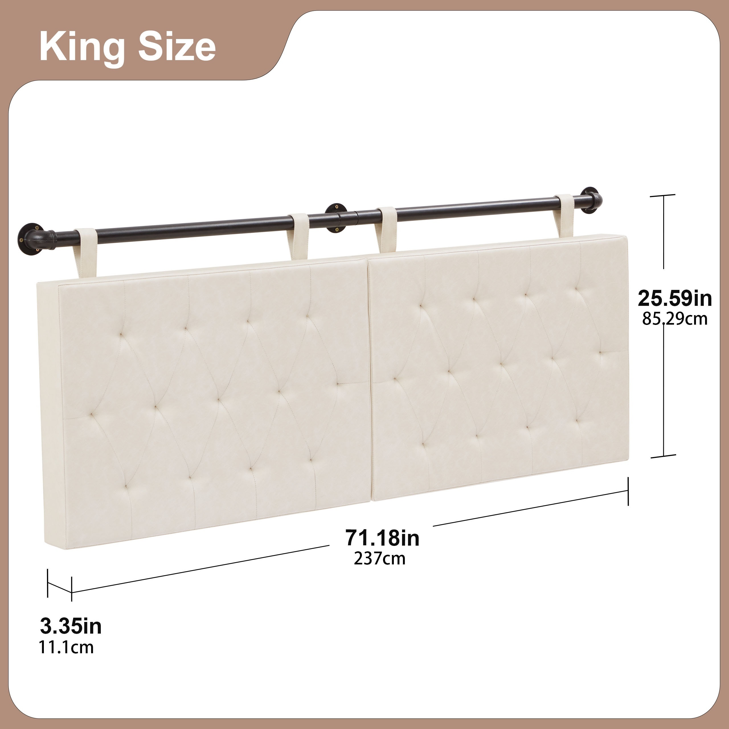 Wall Mounted Headboard Upholstered Faux Leather Headboard Temu