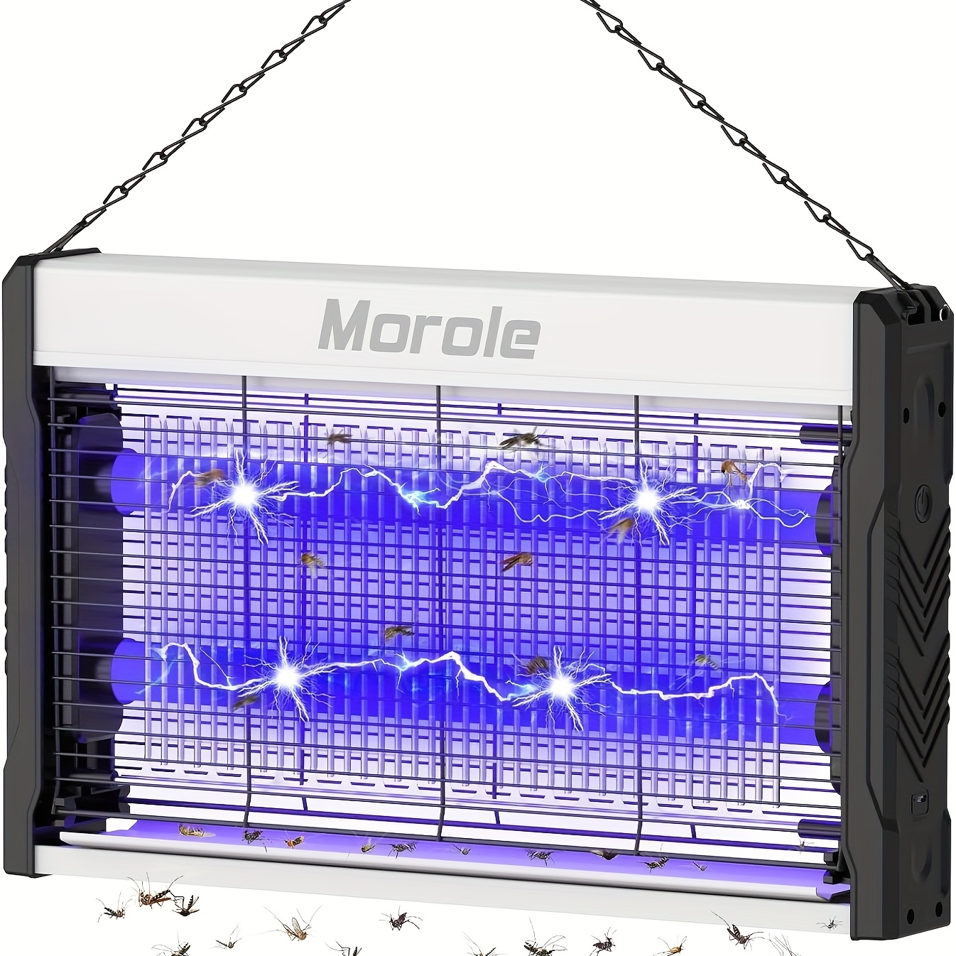 electric bug zapper 3200v mosquito zapper indoor outdoor electric fly zapper with removable tray usb charging flying insect killer mosquito repellent for outdoor living room kitchen courtyard details 1