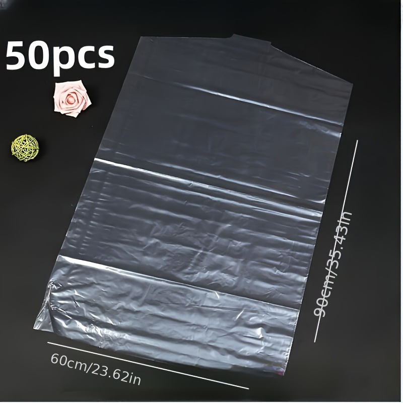30/50 Bolsas Transparentes Cubrir Polvo Bolsas Plástico - Temu