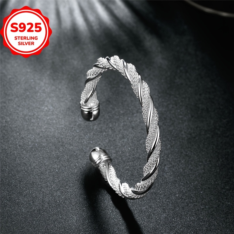 Low Allergy Braided Mesh Bracelet Open Twisted Rope Line Bracelet