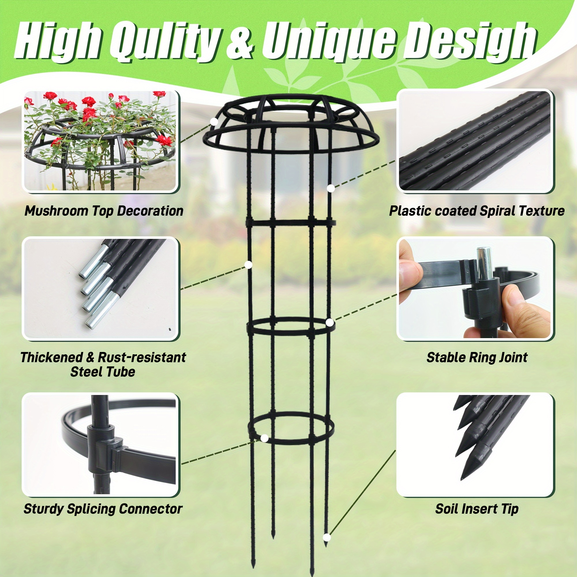 Mushroom Top Climbing Support Frame