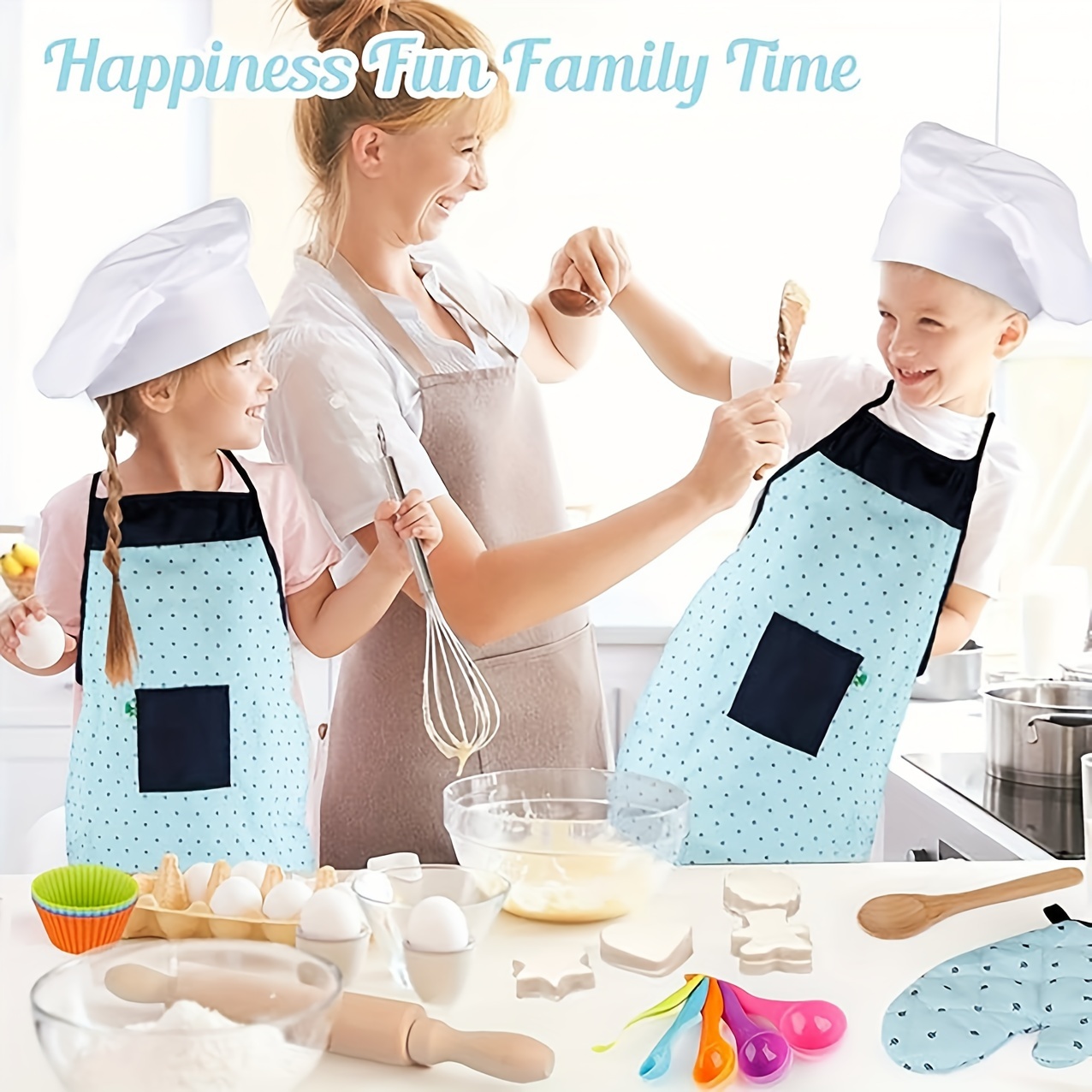 juego cocina repostería básico niños 26 piezas gorro chef Temu