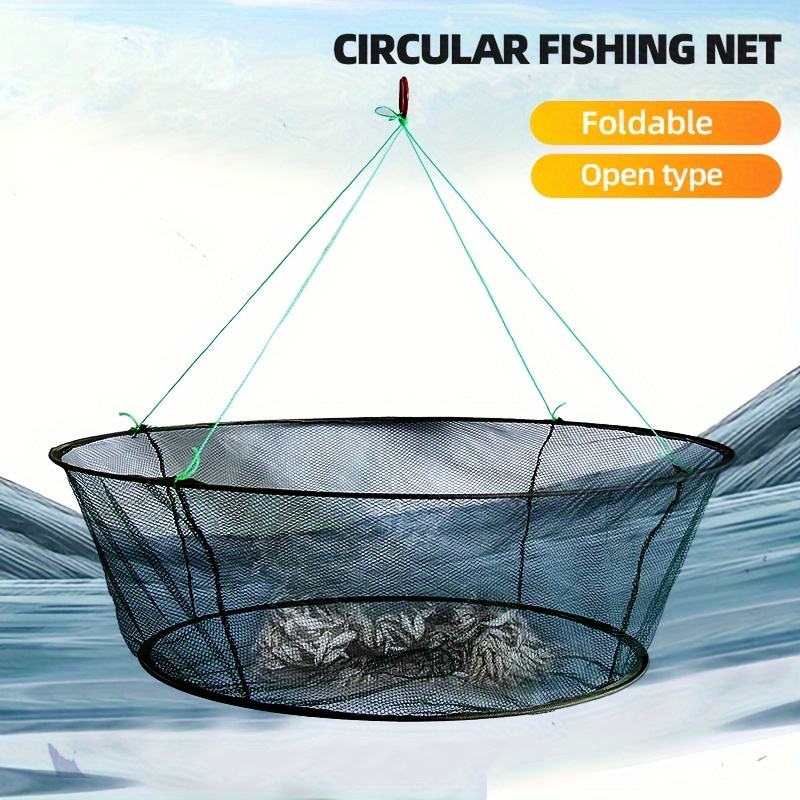 Flying Disc Style Cast Net Mesh Size Radius Fishing Cast Net - Temu