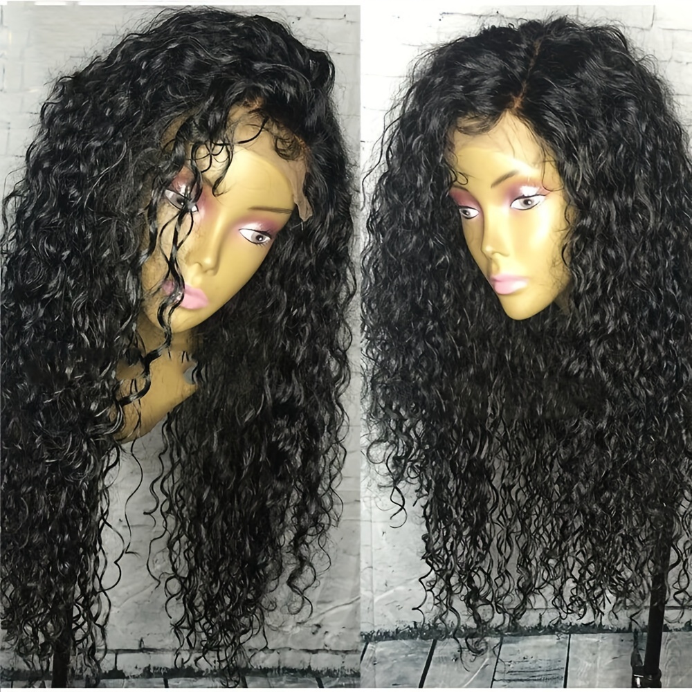 

13x3 Lace Frontal Wigs 24 Inches Long Loose Curly Synthetic Hair Pre Free Part Swiss Frontal Lace Replacement Wigs For Women Girls Wear Heat Resistant Hair Glueless