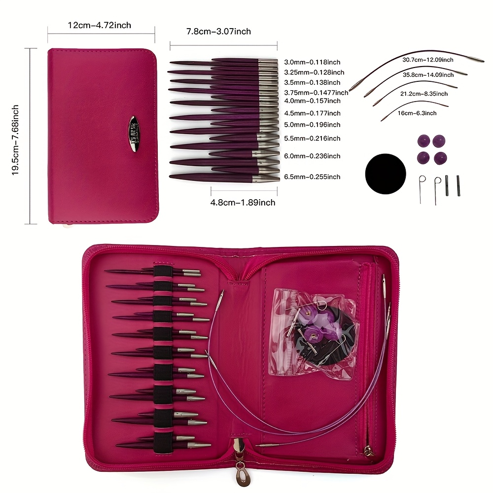 leere stricknadel-sets, stricknadel-boxen, groe aufbewahrungsbox fr  extralange gerade strickngel oder tuniserische hkel-aufbewahrung,  stricknadel-folder-buggy-tasche mit 20 fchern, leinwand | Jetzt Tolle  Angebote Finden | Temu