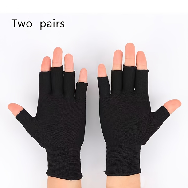 

2 Pairs Fingerless Breathable Fitness Gloves, Comfortable Workout Gloves, Suitable For Outdoor Sports, Fitness, Fishing, Workout, Cycling