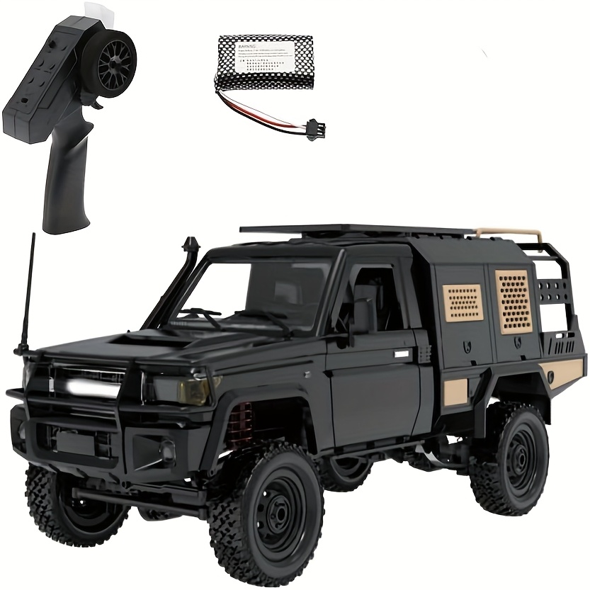 2 4g   pickup short truck 4wd climbing car rc car remote control toy for   mn82s 1 12 black