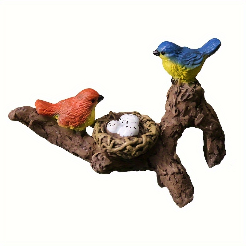 Image of 1pc Succulent Flower Pot Bird Ornament, Hanging On Railings And Fences, Suitable For Decoration And Home Decoration, Room Decor