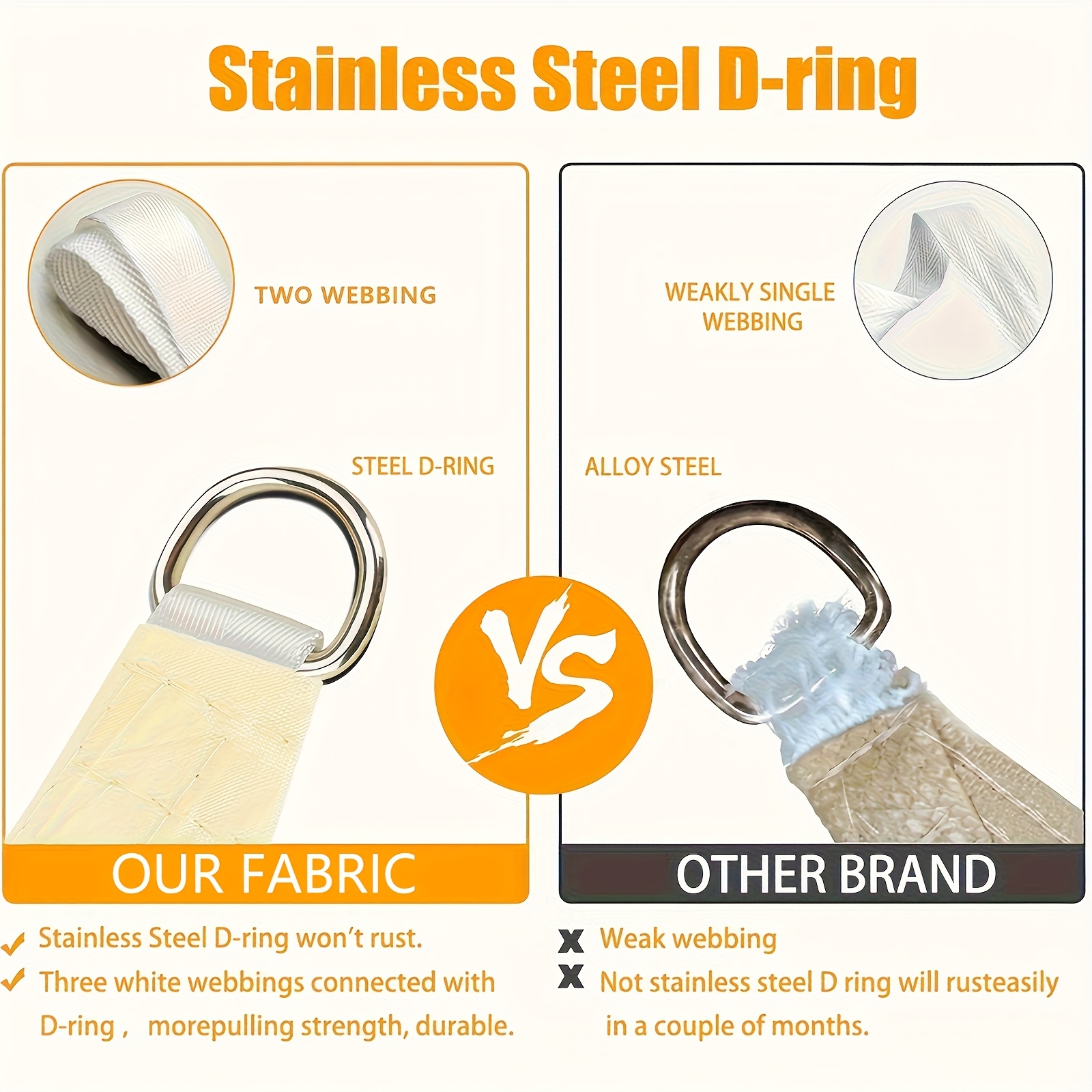 1pc Rectangular Sunshade Sail, Outdoor Pavilion UV Blocking Canopy, Yard Shade Tent for Patio Lawn, Beige