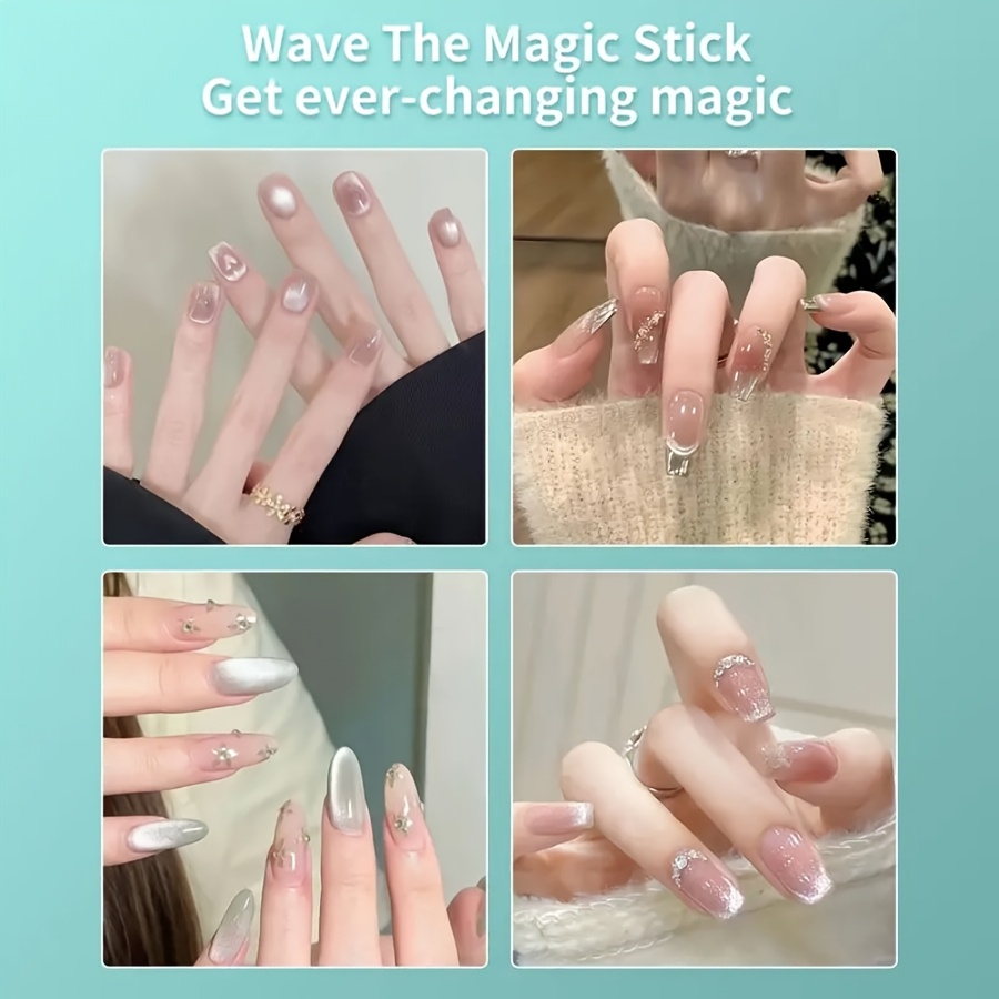 Cylindrical Handle Cat Eye Nail Art Tool