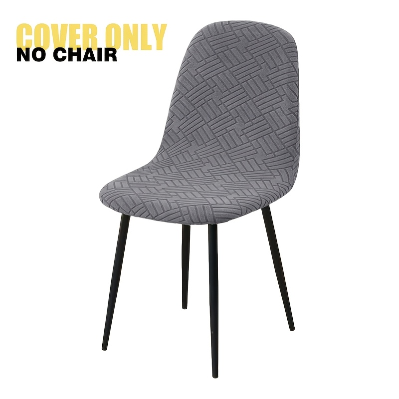 TEMU 1 Housse de chaise Jacquard élastique à à vent pour chaise , style hôtel ou maison