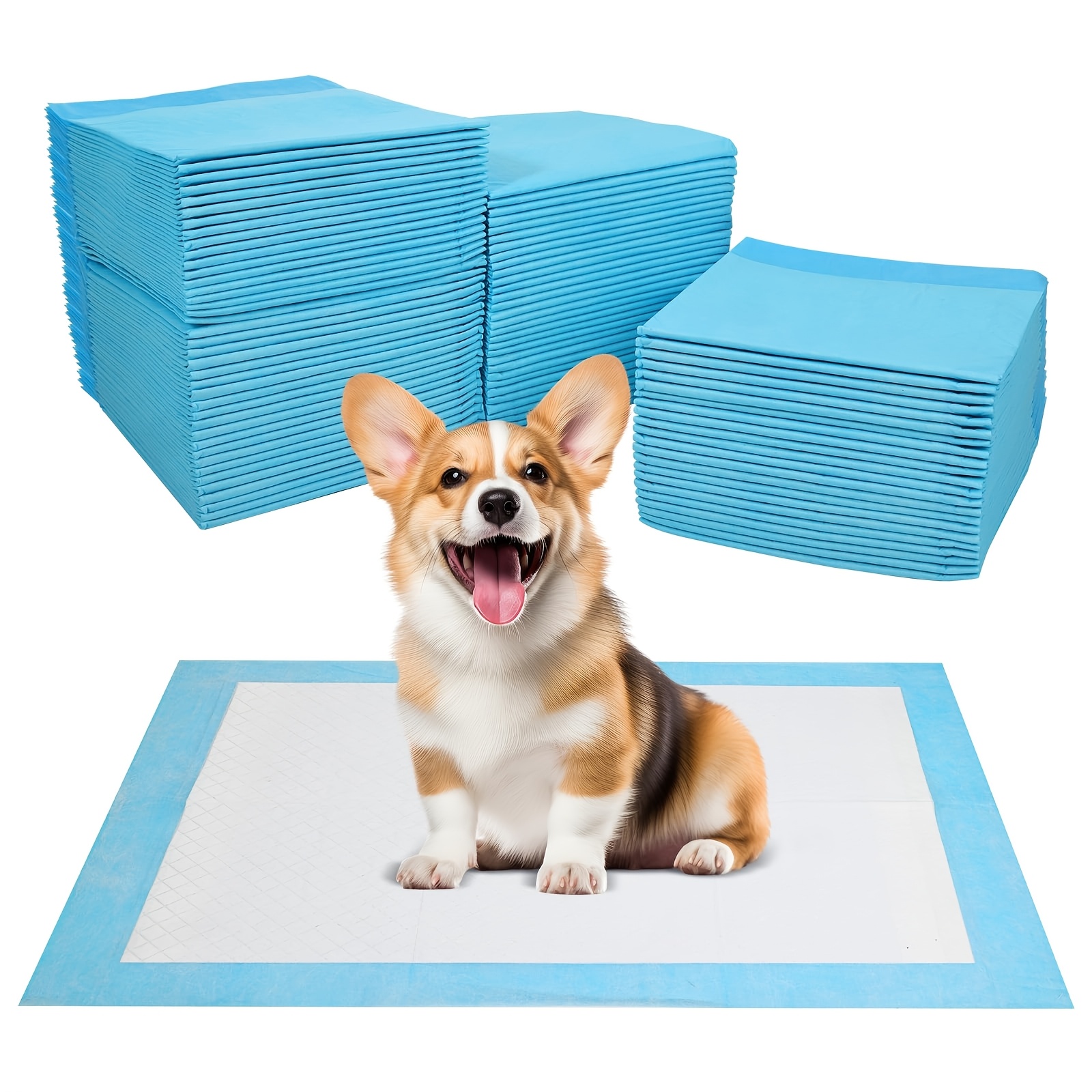100pcs Incontinence Pads Suitable For & Incontinent Pets, 5-layer Quick-dry Disposable Bedding, Odor Protectors For Crate, Bed, For Use - For Dogs And Pets
