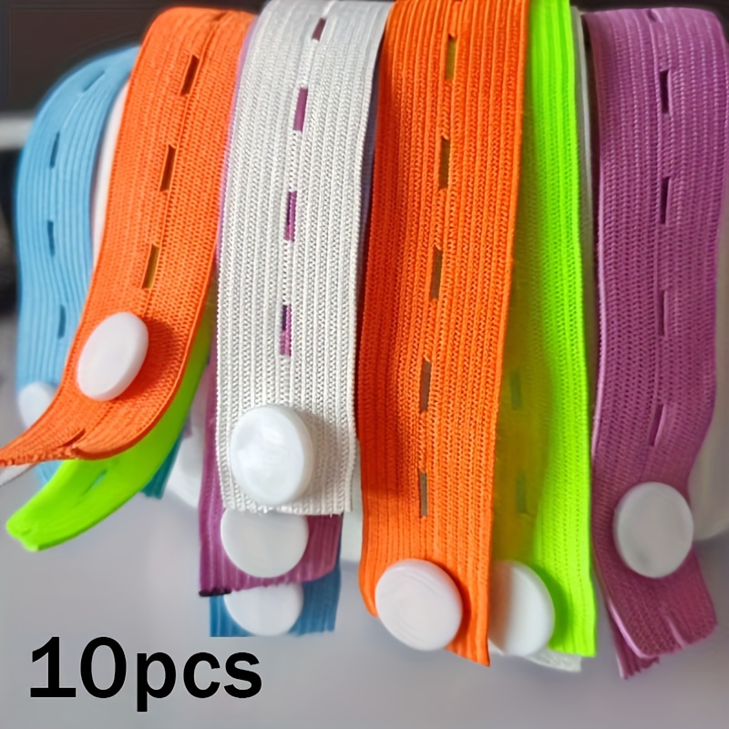 

A Set Of 10pcs Of Storage And Organization Bundled Bands, And Retractable Holes, Suitable For Clothing Storage, Organization, Classification, -saving, Knitted , , Sub-, ,