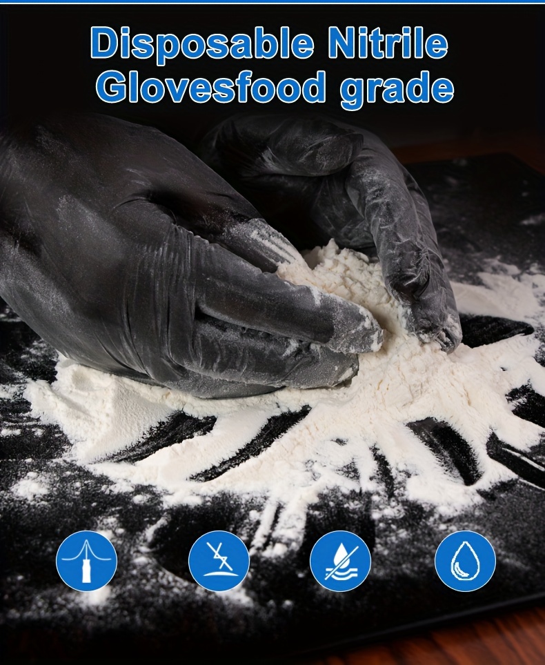 Xcyiliao Disposable Nitrile Gloves Waterproof Slip resistant Temu