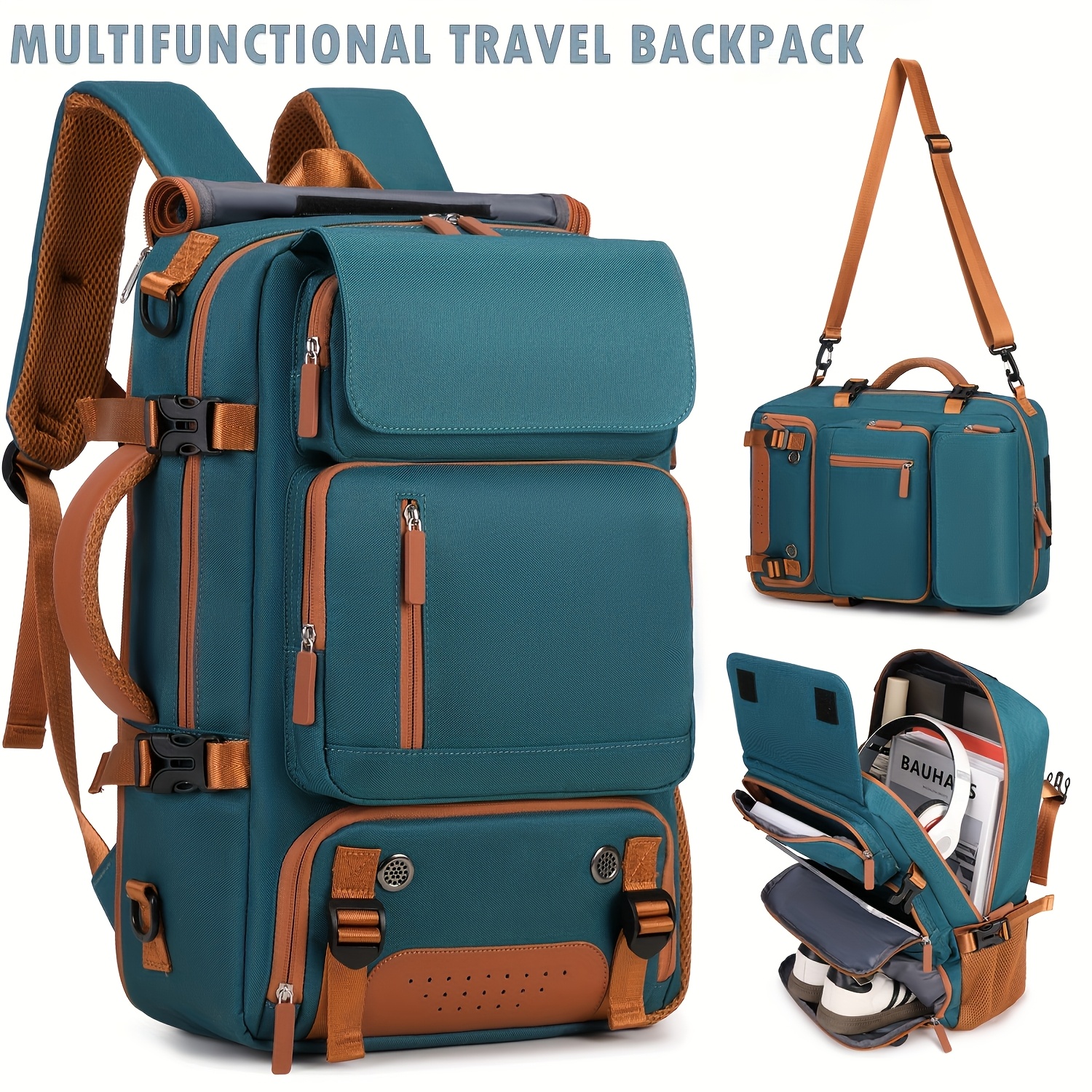 A Versatile Large-Capacity Backpack for Students, Suitable for Short Trips, Laptops, And Various Uses, Including Dual Shoulder Straps And a Convenient Carry Option