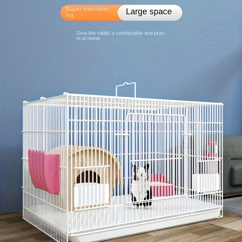 

Extra-large Indoor Rabbit Cage With Automatic Waste Disposal - Ideal For Guinea Pigs & Small Pets