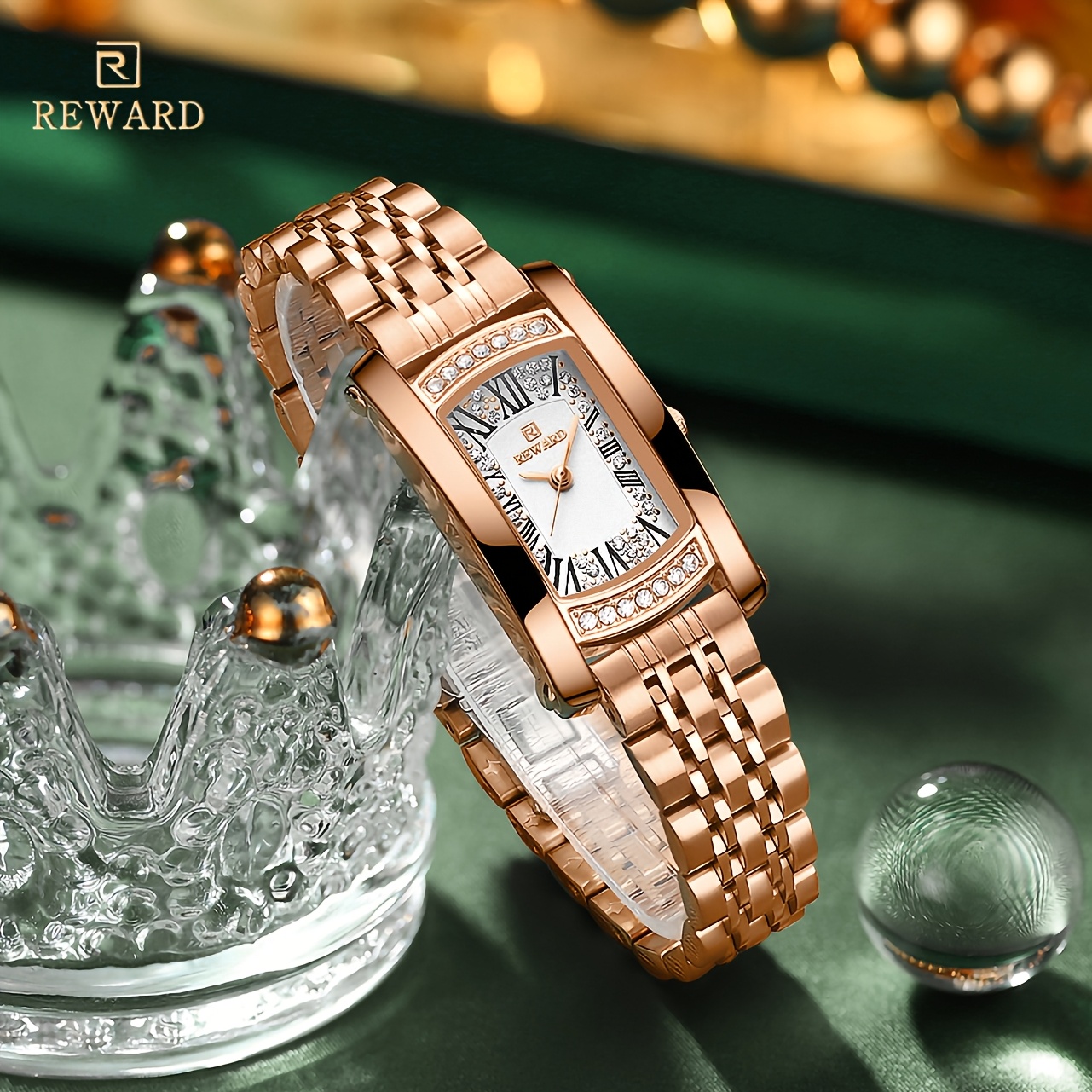 reward womens quartz watch japanese movement stainless steel  display picture 3