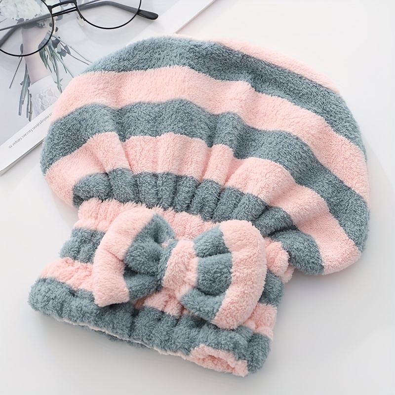 TEMU A Pack Of Women's Quick-dry Towels, Microfiber Hair Drying Wrap, Suitable For Long And Thick Curly Hair