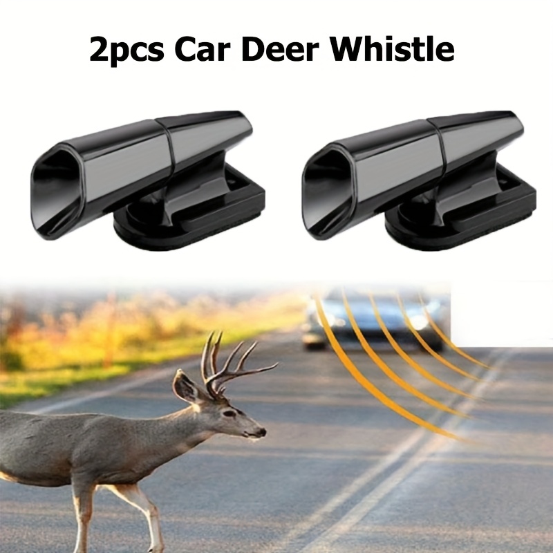 

2pcs Technology Deer Whistles For Cars - Animal Repeller & , On Bumper Or Grille, Fit, Vehicle Safety Accessory|matte Whistle| Abs Material, Deer Whistles For Vehicles