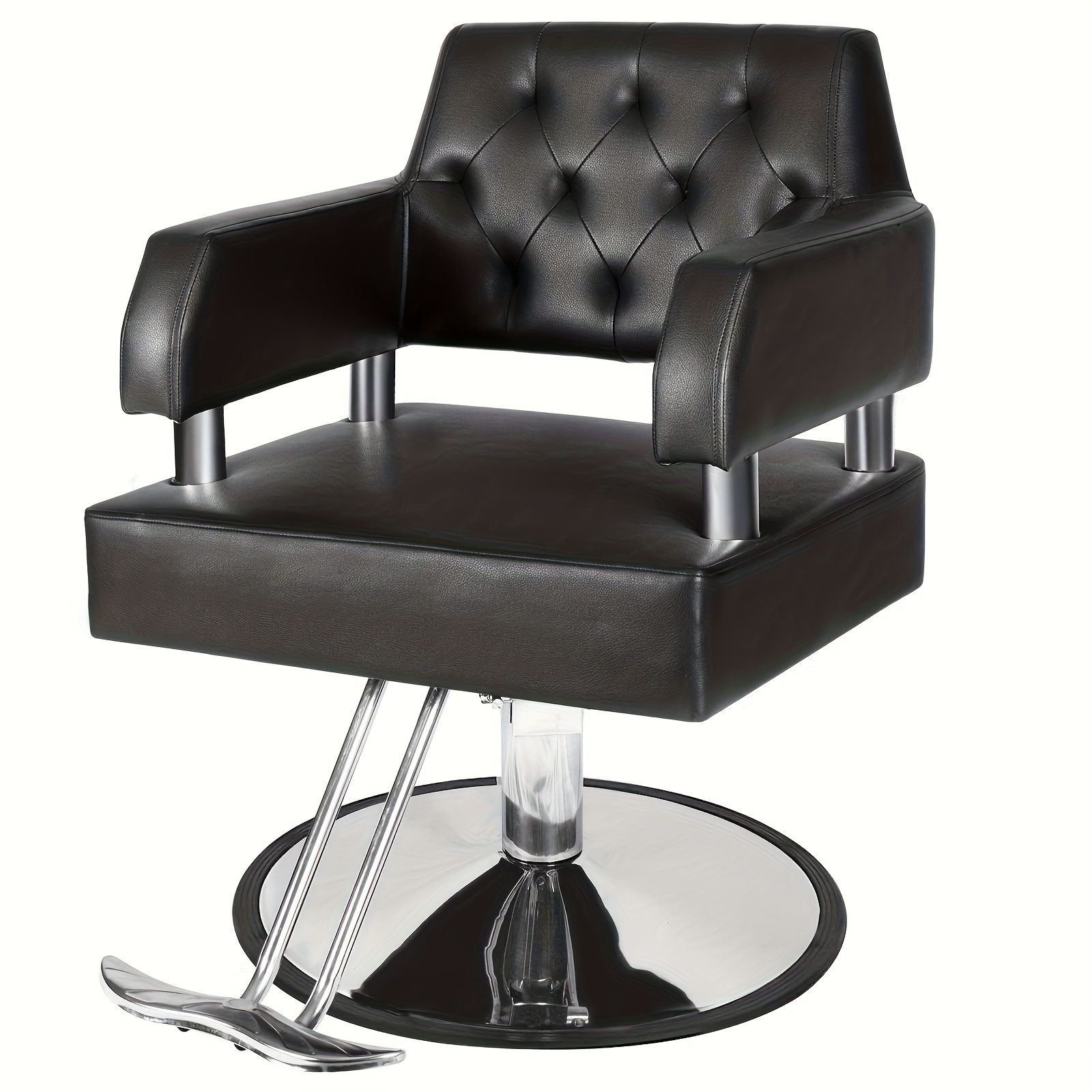 Barber Chair For Hair Stylist With Hydraulic Pump Adjustable Height Swivel Hair Chair Spa Beauty Equipment Portable