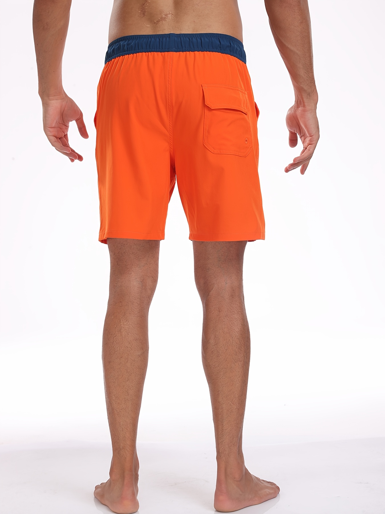 Set of 2 Men'S Casual Sports Shorts, Solid Color Double-Layer Beach Shorts for Fitness, Basketball, And Volleyball