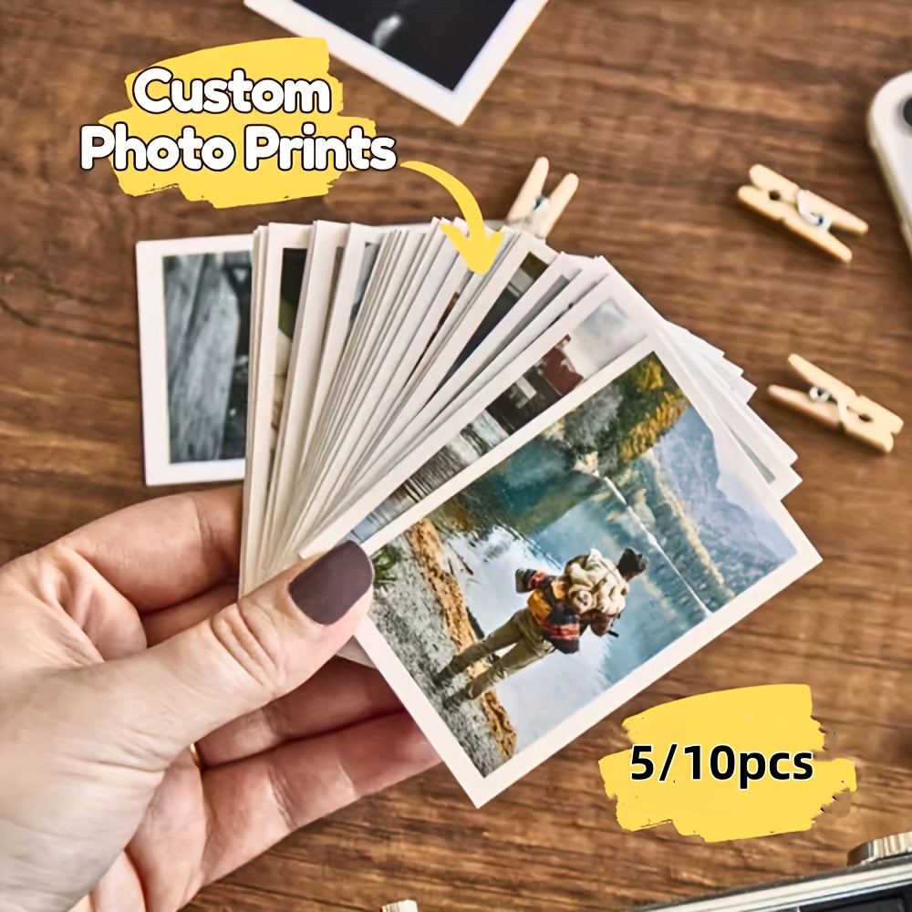 TEMU Carte fotografiche personalizzate, Stampa mini carte, Foto di personalizzate, Regali fai-da-te per compleanni e anniversari, Eleganti ricordi