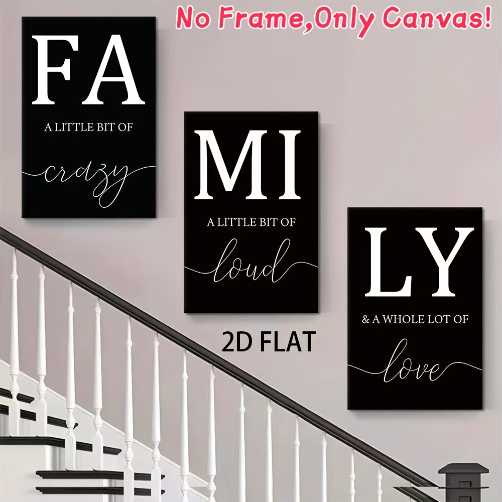 Image of 2d Flat, 3 Large Frameless Family Wallpaper Posters - Vibrant Paintings For Home Decor, Inspirational Artwork For Living Rooms, Bedrooms, And Offices, Halloween Decorations, Christmas Decorations