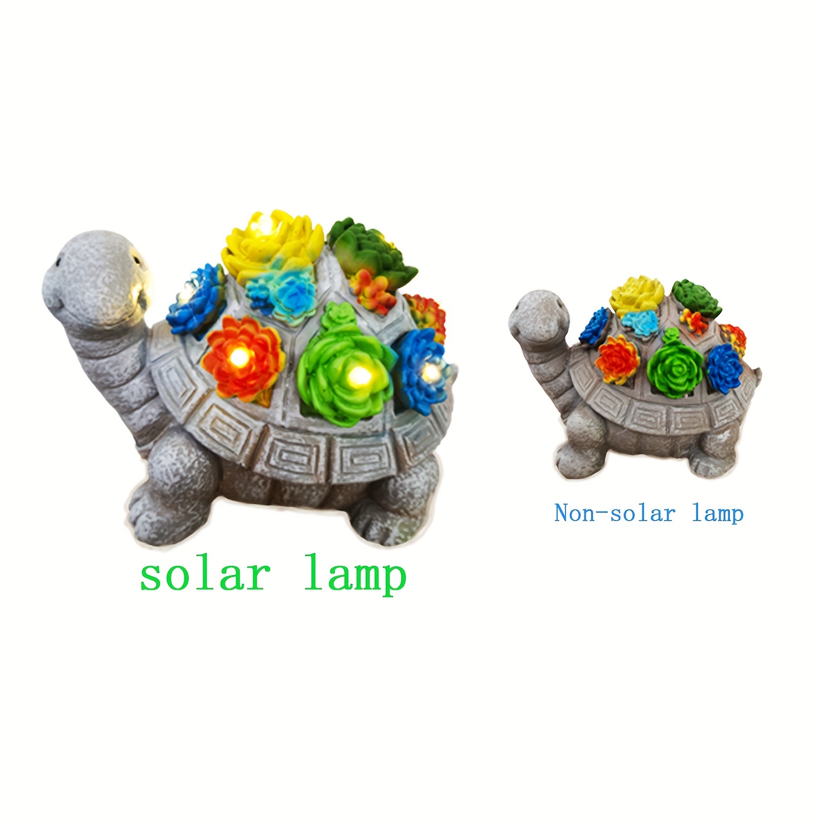 

Turtle With Lights Solar Indoor And Outdoor Resin Lovely Decoration Items