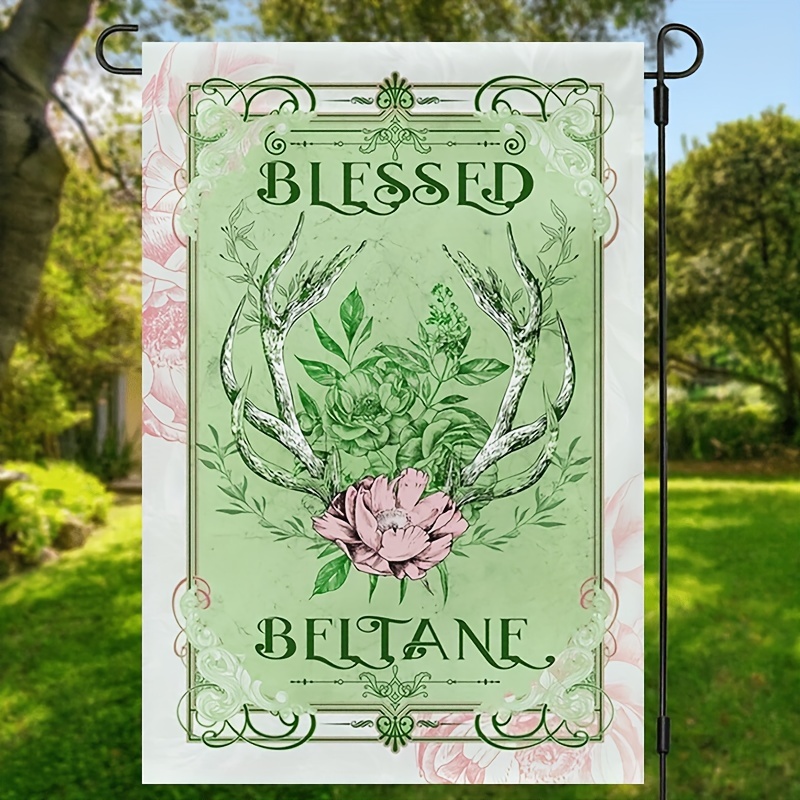 

Blessed Flag - Double-sided, Waterproof Outdoor Decor For Yard & Porch, Polyester, 12x18 Inches