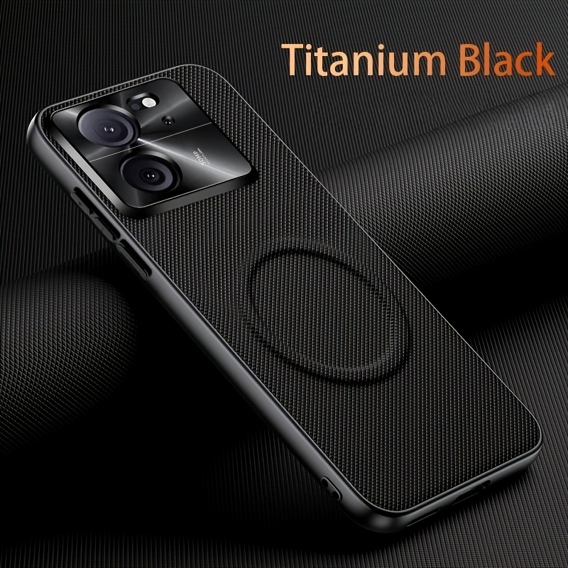 TEMU Phone Case: Protective Case With Magnetic , Suitable For Xiaomi 13t/13t Pro/phone Case, Grain Texture, Precise Hole Position Of Metal Lens,