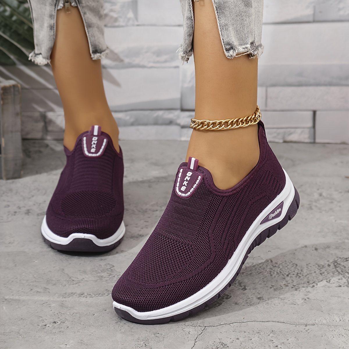 women's casual shoes slip round toe flats Temu Germany - Main Image