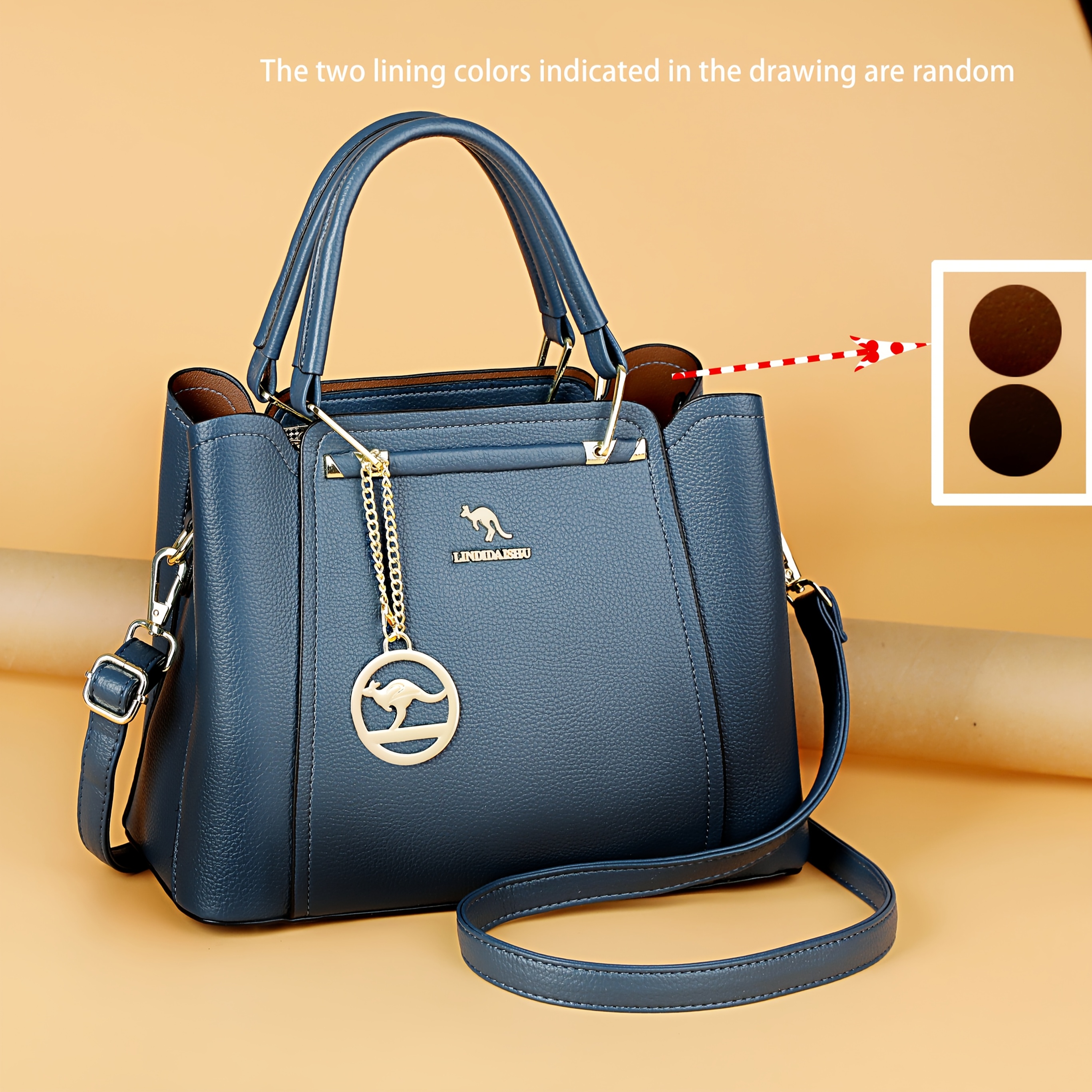 single shoulder womens bag 2025 new style tote middle aged - Temu