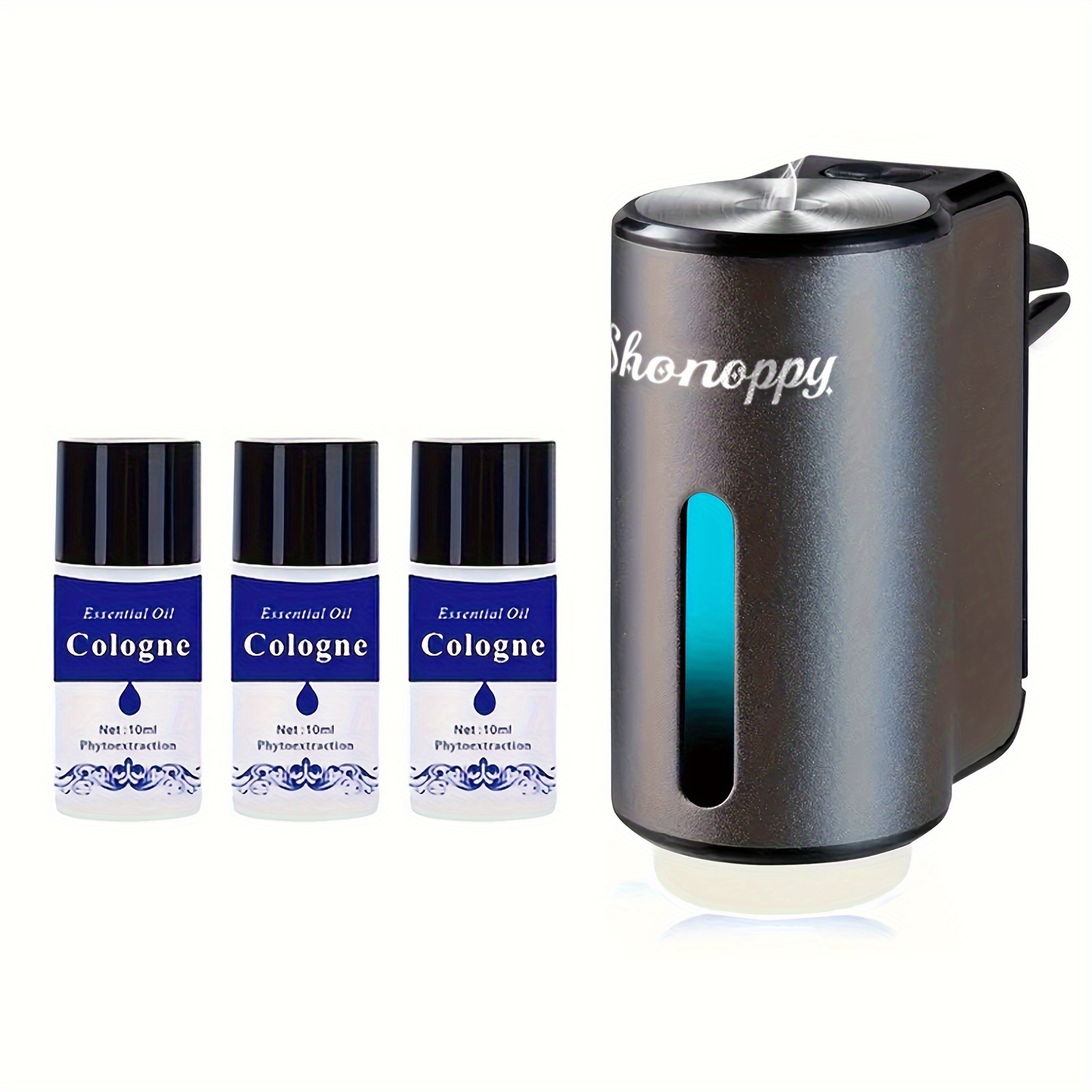 TEMU (accessory 3/10/20 Bottles 10ml Essential Oils Sold Separately)smart Car Air Freshener Diffuser With 3/6/10/20pcs Essential Oils, , , For Car Experience