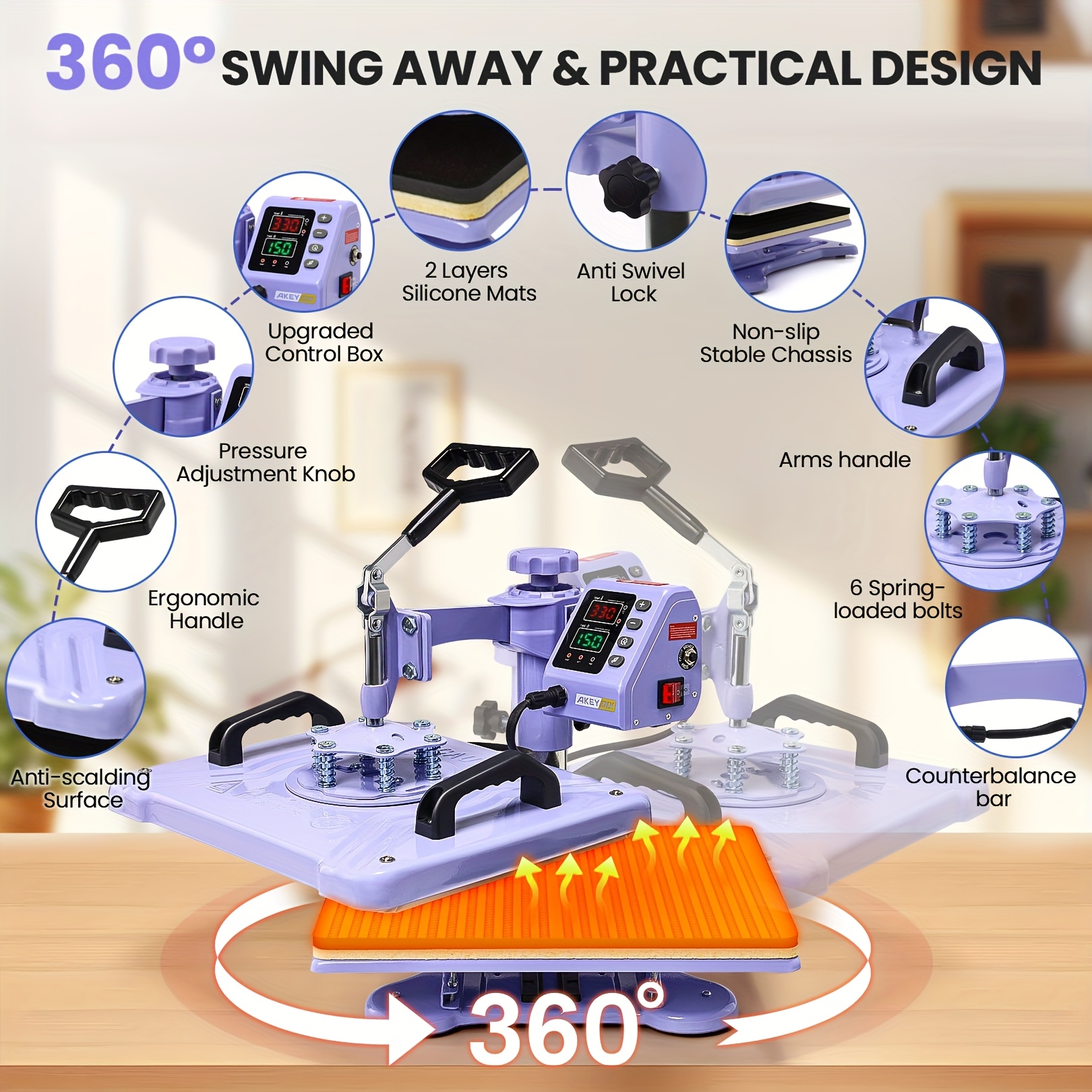 przemysłowa ciśnieniowa 8w1 z cyfrowym licznikiem lcd - Temu