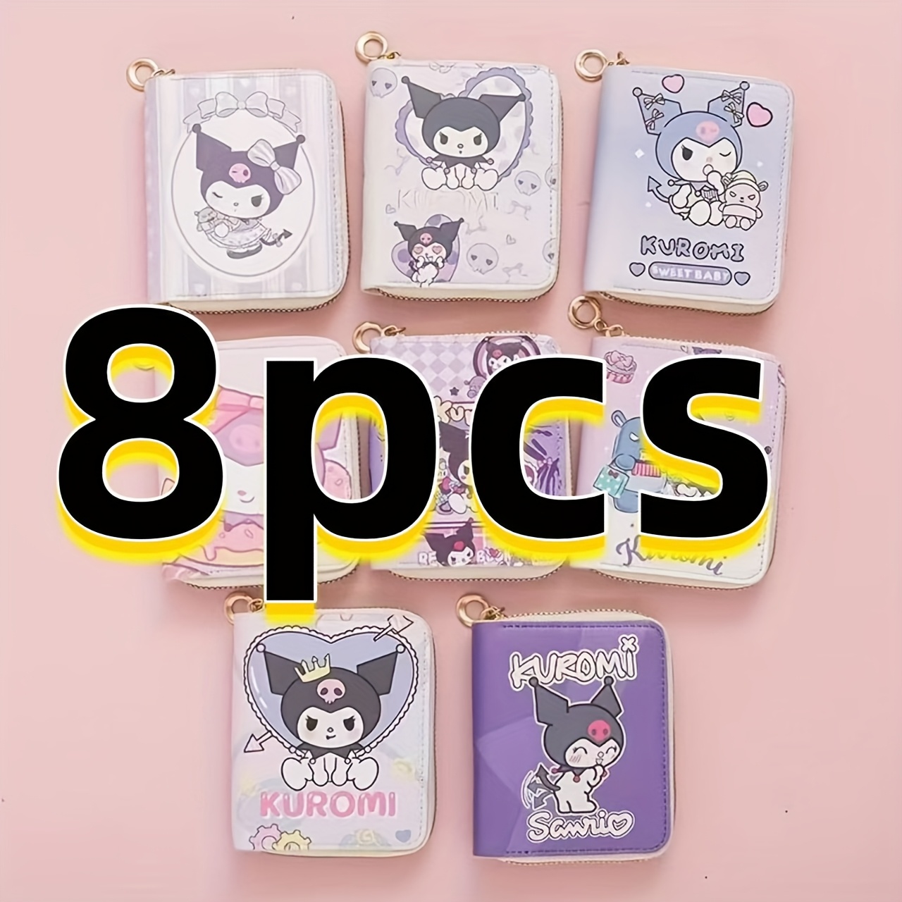 TEMU 8pcs Wallet Card Bag Cute Gift