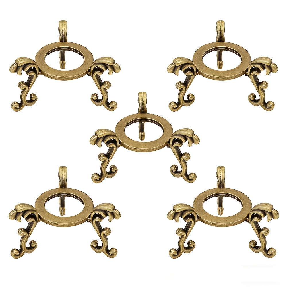 E-shop 5er-Pack Aluminium Kristall Display Ständer | Boho Style Ei- und Kugelformen für 40mm-80mm Kristalle und Natursteine, Ideal für Zuhause,