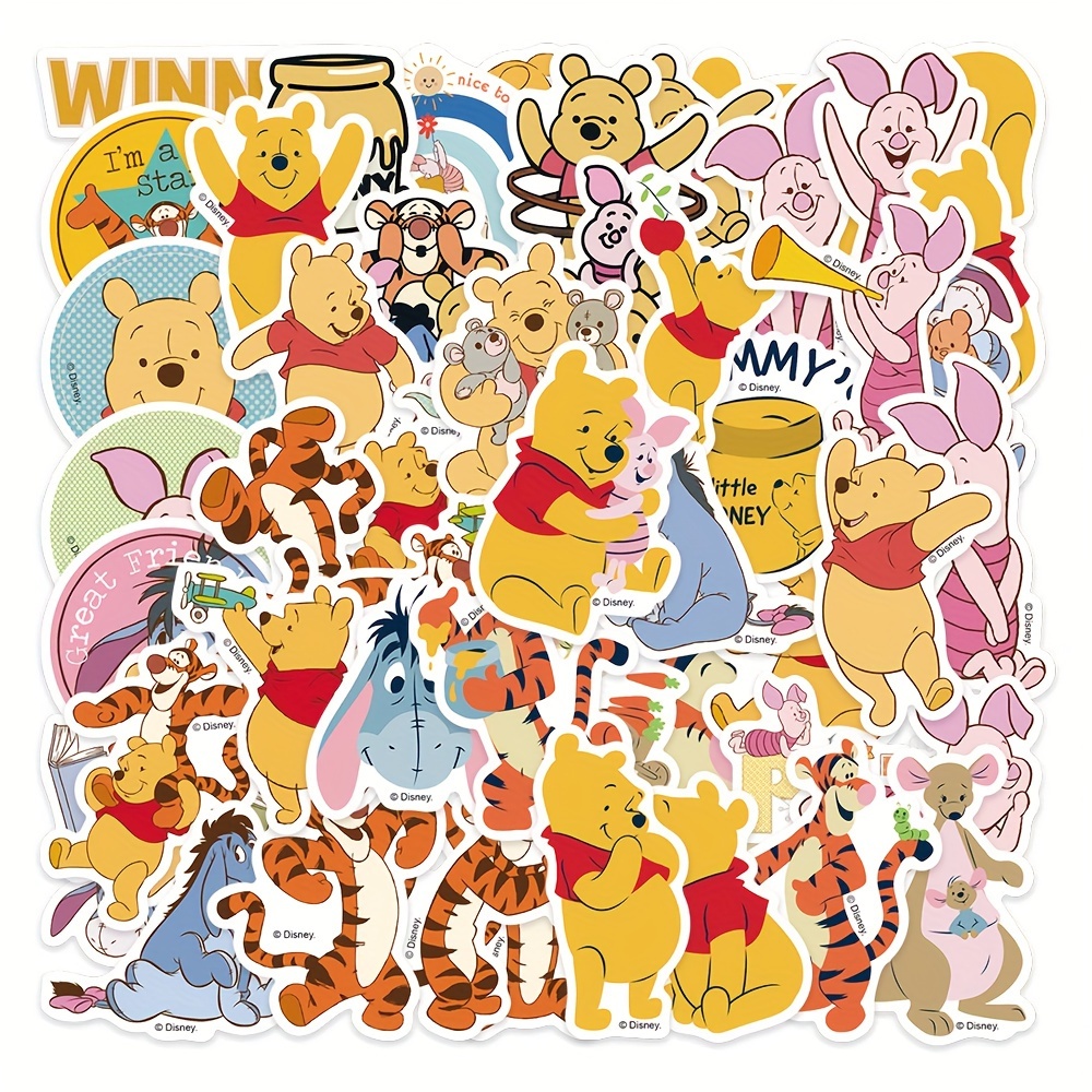 

50pcs Cartoon Cute Character Stickers, Waterproof Stickers For Water Cup Refrigerator Book Luggage Table Helmet Skateboard Camera Guitar Laptop