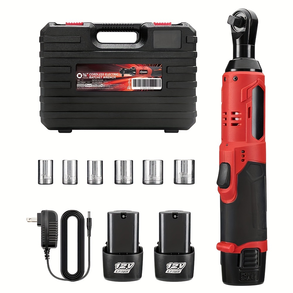 

12v Lithium Battery Ratchet Wrench, 45nm 3/8 Ratchet, Rechargeable, Car Maintenance Tool, Installation Tool. Safe And Energy-saving, The Best Christmas Gift To Give To