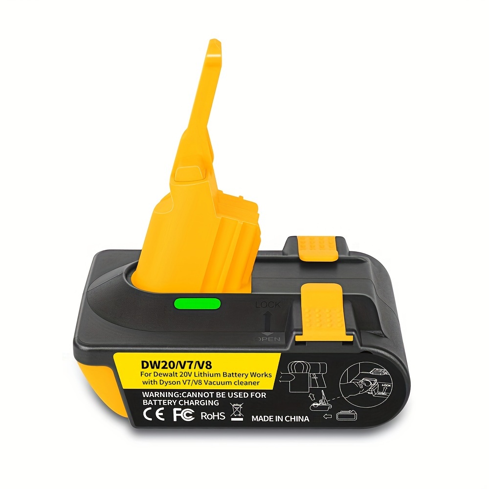 

1pc Battery Adapter For V7/v8 Vacuum Cleaner Convert For 20v Battery, Compatible With V7/v8 Absolute Animal Fluffy Stick Vacuum Cleaner (for To V7/v8)
