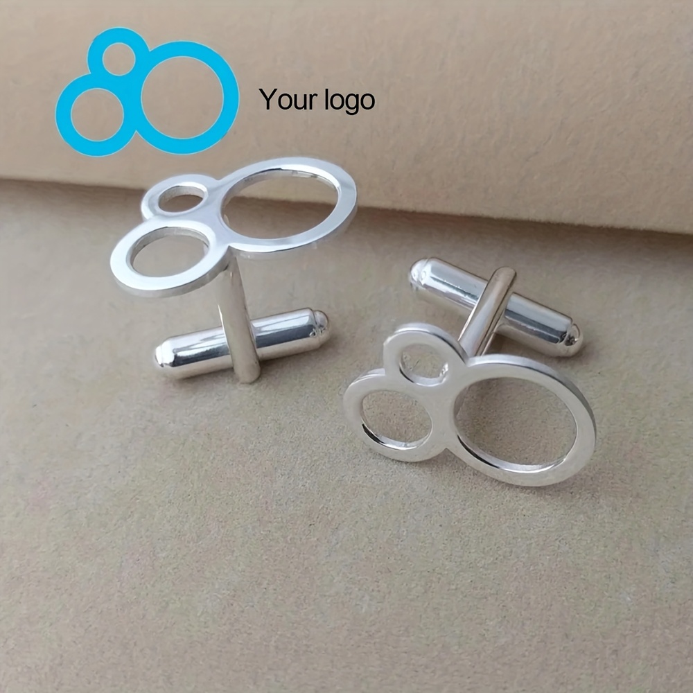 TEMU Gemelos de Acero Inoxidable Personalizados con Logo - Grabado Personalizado de Foto/Texto/Logo, de Foto y Texto, y Elegantes Gemelos para