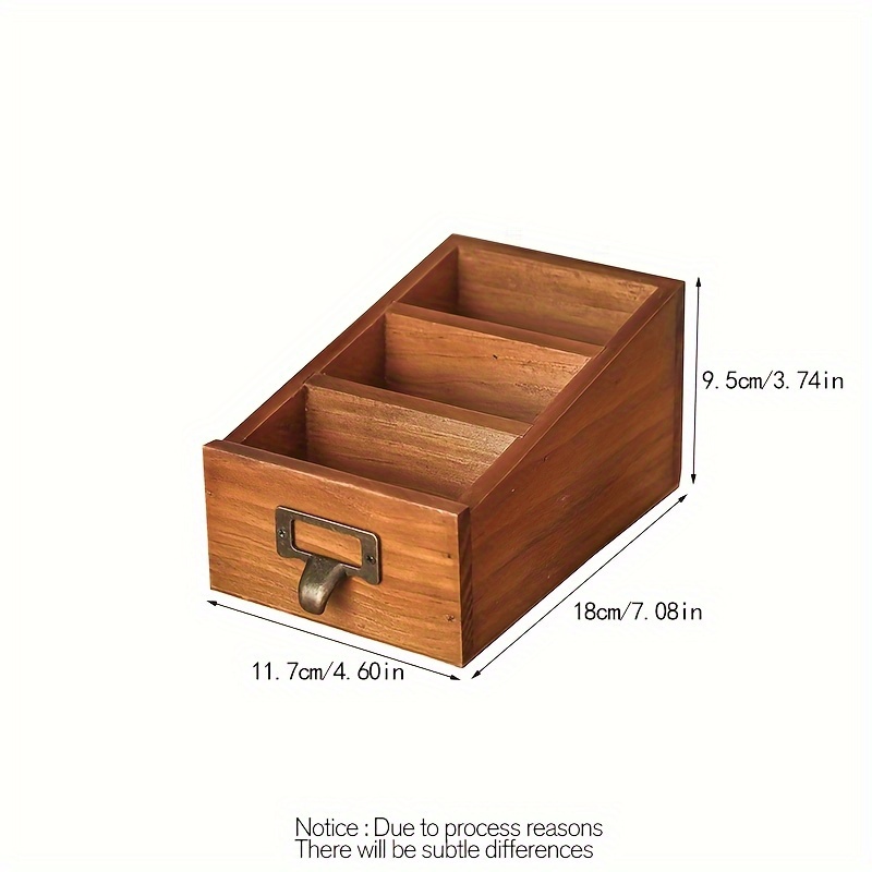 TEMU Multi-level Wooden Desk Organizer: Pens, Pencils, And More - Suitable For Home Office And Bedroom Decoration