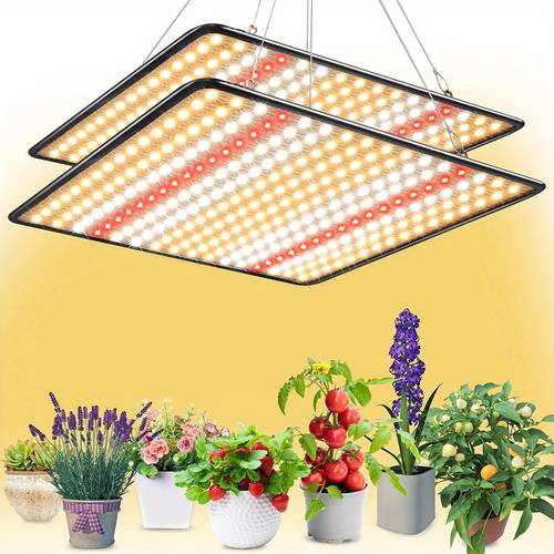 grow light 2 pack led grow lights for indoor plants for seedling veg and bloom 200w
